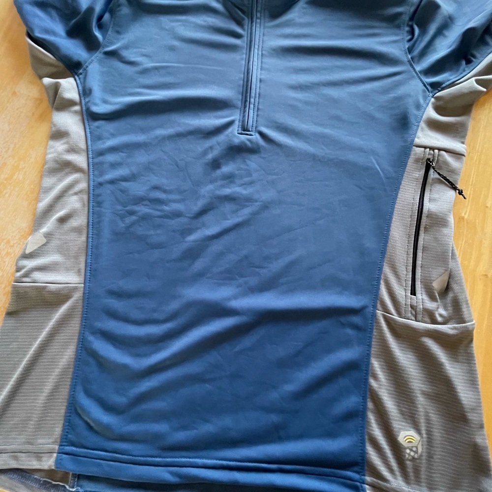 Mountain Hardwear Justo Trek 1/4 Zip Polo Shirt Mens XLarge Polyester Shirt